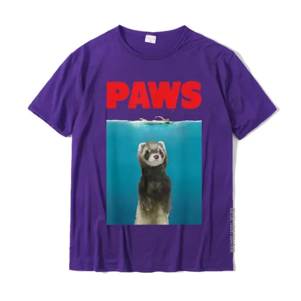 paws ferret shirt purple