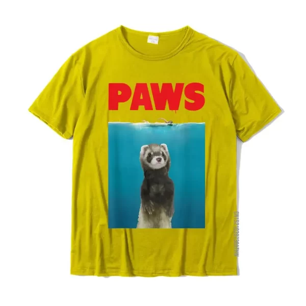 paws ferret shirt yellow