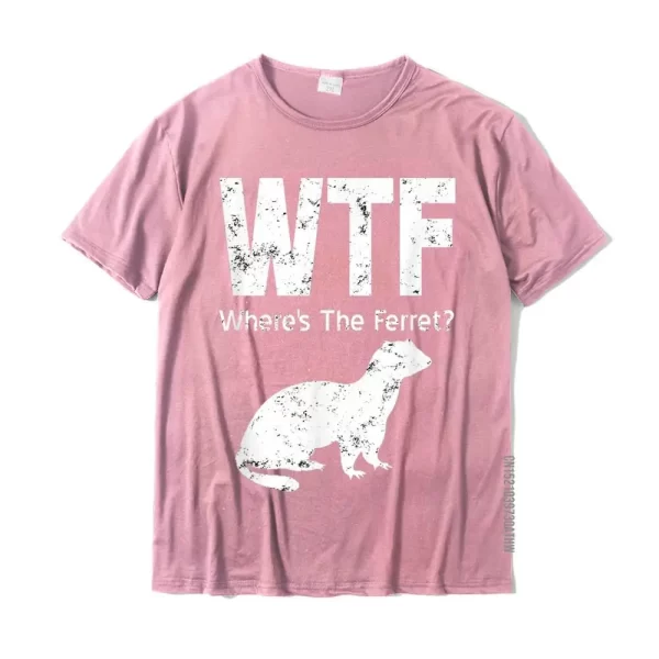 where's the ferret WTF ferret shirt pink