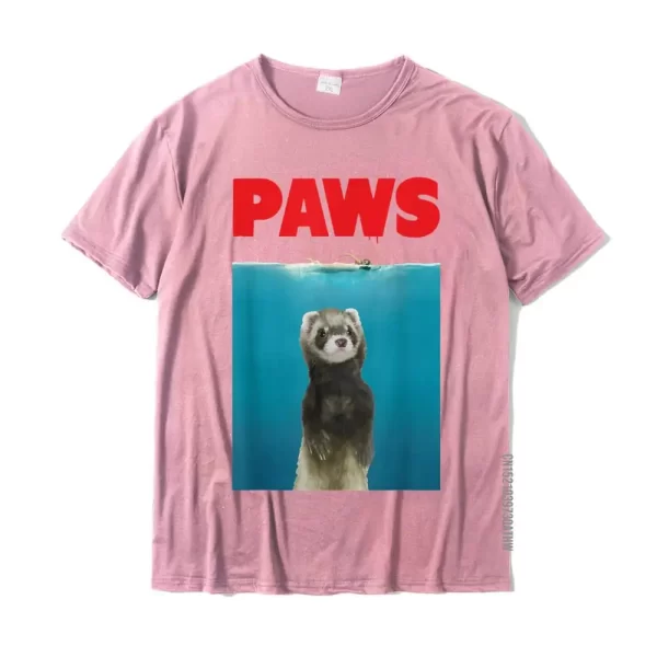 paws ferret shirt pink