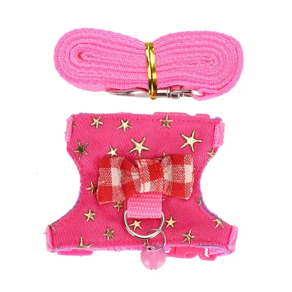 Ferret Bow-knot Harness | Traction Rope Leash With Vest - Image 2