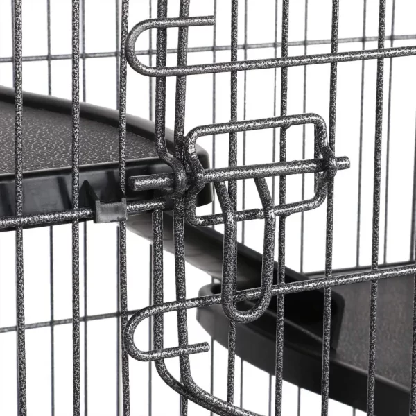 52-inch 6 Level Ferret Cage | Durable with Wheels -Black - Image 5