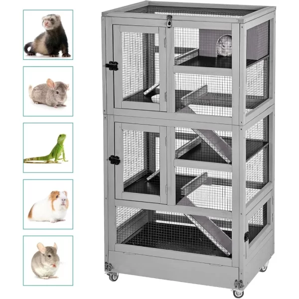 5 level wooden ferret cage