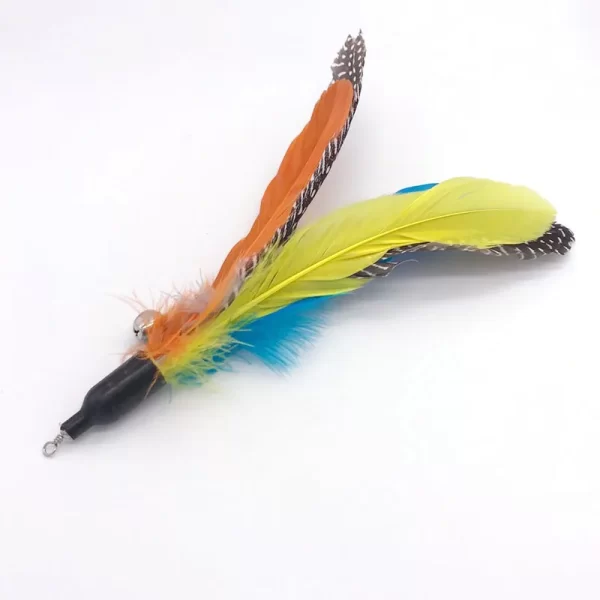 97cm Retractable Interactive Feather Fishing Rod for Ferrets - Image 4