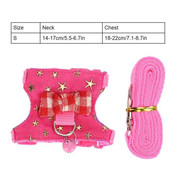 Ferret Bow-knot Harness | Traction Rope Leash With Vest - Image 4