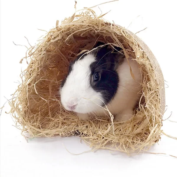 Ferret Hideaway Toy Grass Straw Toy Tunnel - Image 5