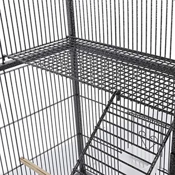 Extra Large 3 Level Ferret Mansion with Cross Shelves and Ladders - Image 8