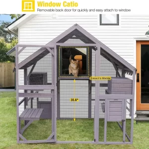 Extra Large Ferret Run With Roof Cover | 28.27ft Outdoor Ferret Cage