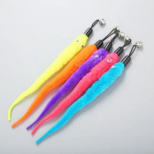 97cm Retractable Interactive Feather Fishing Rod for Ferrets - Image 8