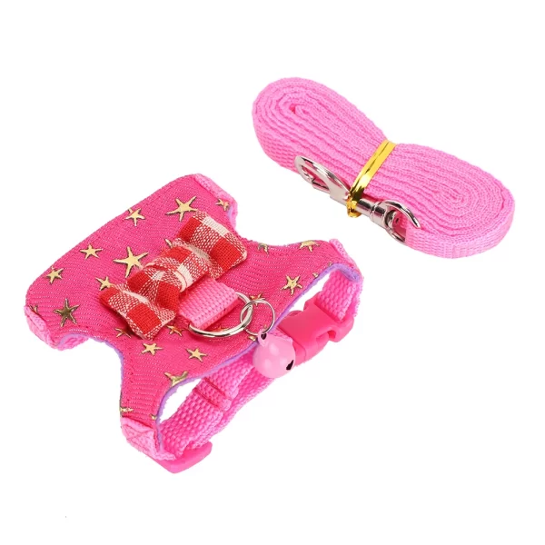 Ferret Bow-knot Harness | Traction Rope Leash With Vest - Image 3