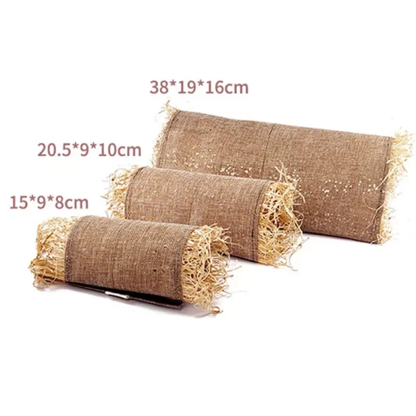 Ferret Hideaway Toy Grass Straw Toy Tunnel - Image 4