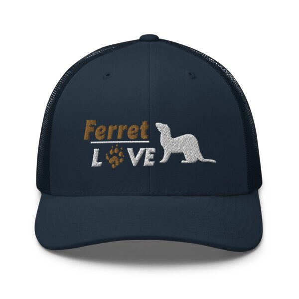 ferret love trucker cap blue