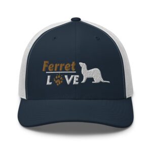 Ferret Lover Embroidered Trucker Hat | Ferret Love Cap