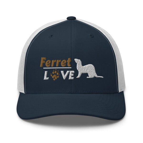 Ferret Lover Embroidered Trucker Hat | Ferret Love Cap
